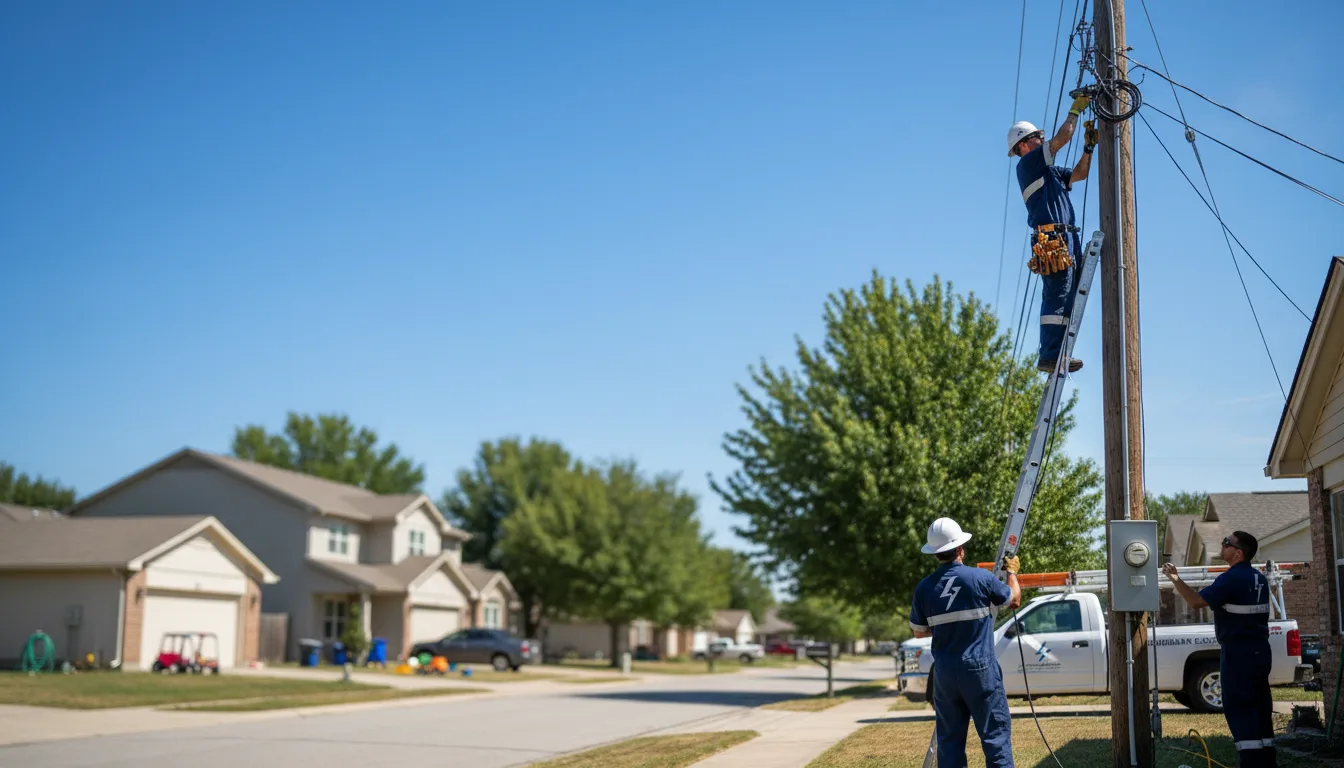 Residential electrician providing installation services in Booker, TX